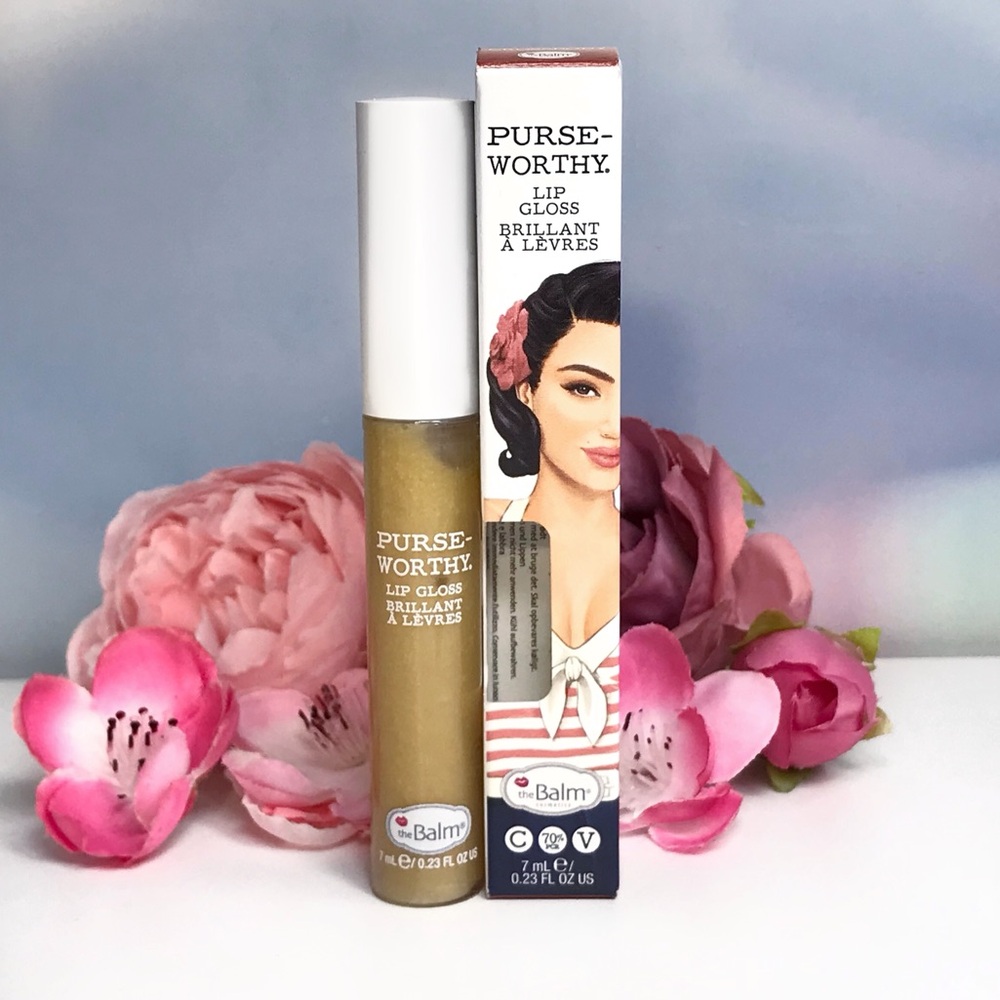 🙌FREE with $25 theBalm Cosmetics Purse-worthy Lip Gloss in Crossbody 7 ml *BNIB